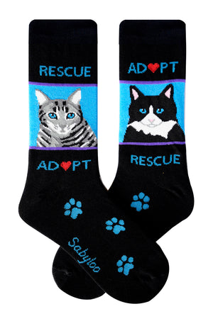 Adopt Rescue Cat Socks