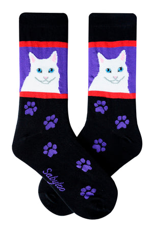 White Cat Socks