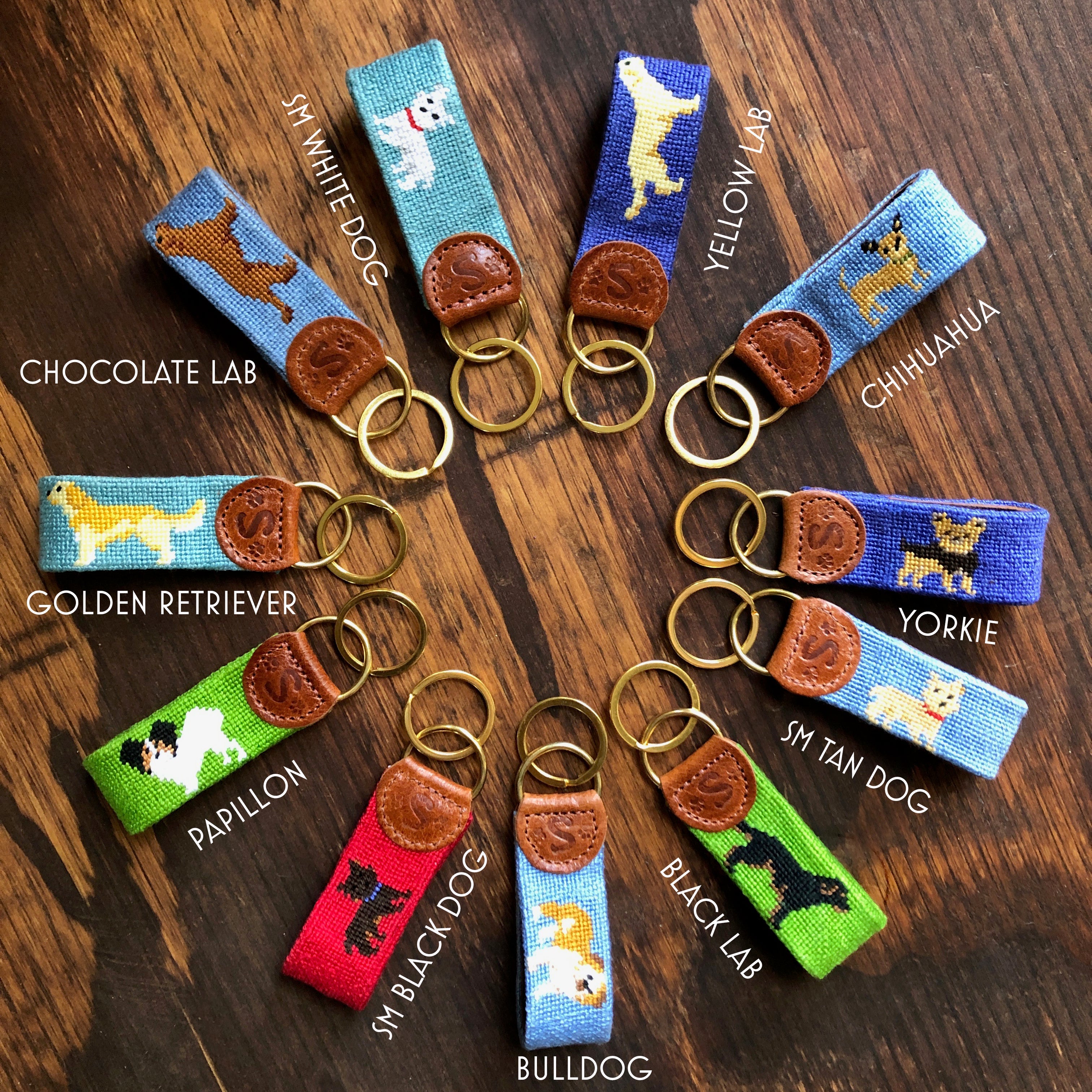 Needlepoint Keyrings