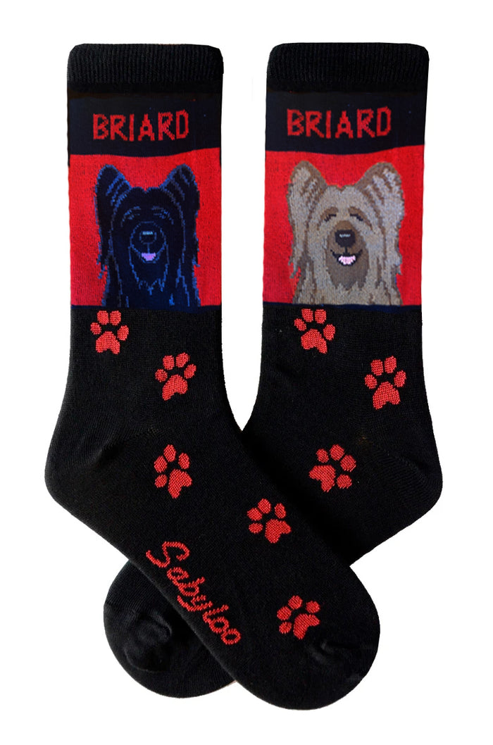 Briard Dog Socks