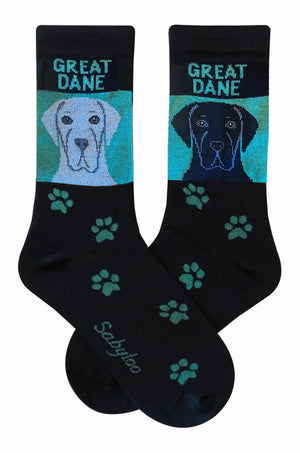 Great Dane Dark Dog Socks