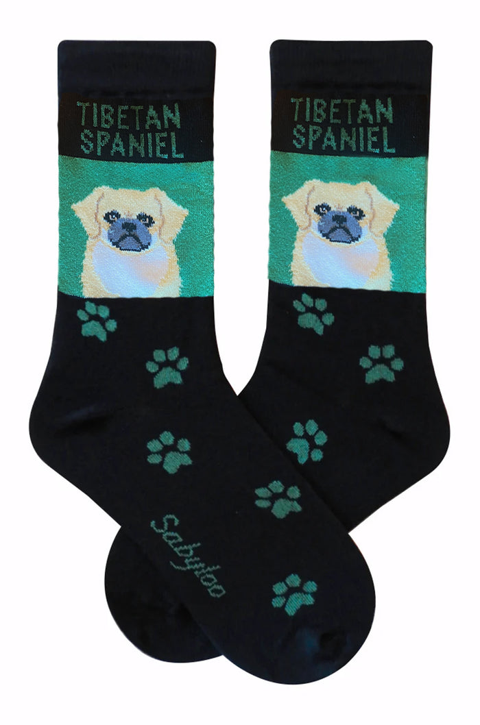 Tibetan Spaniel Dog Socks