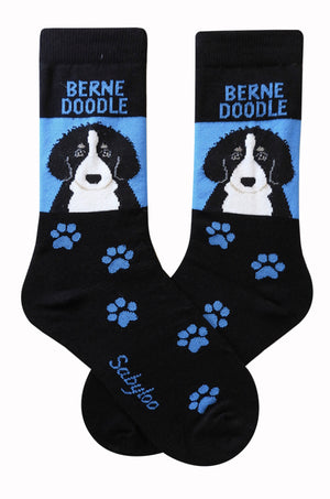Bernedoodle Dog Socks
