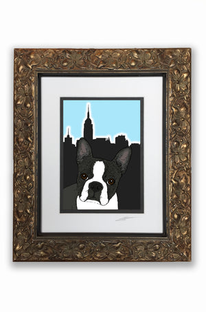 Boston Terrier Pupart Portrait