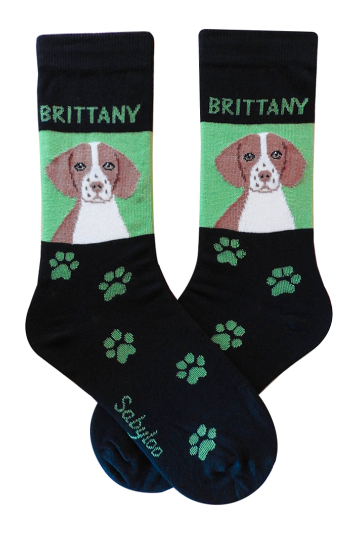 Brittany Dog Socks