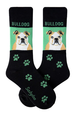 Bulldog Dog Socks
