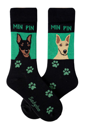Min Pin Dog Socks