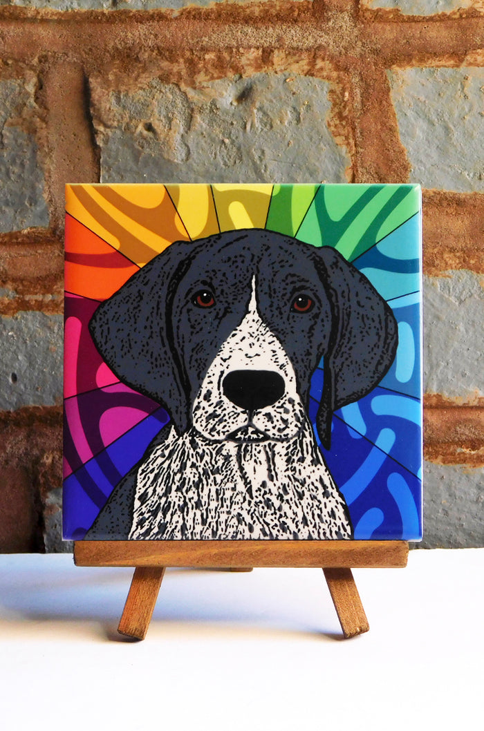 Pointer Ceramic Art Tile