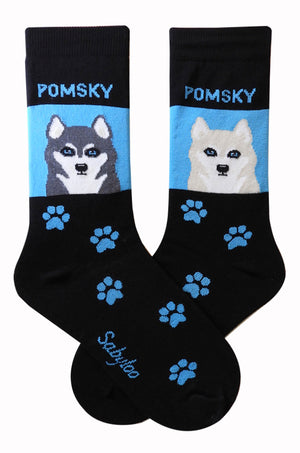 Pomsky Dog Socks